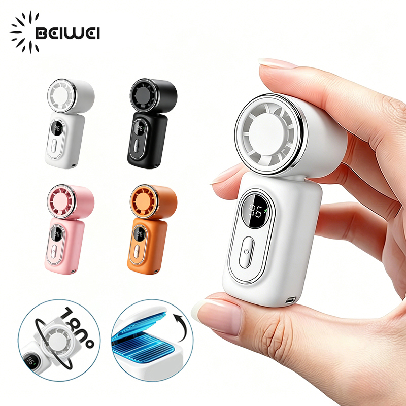 Oscillating Fan Clip - Mini Fan Handheld Small Portable Fan