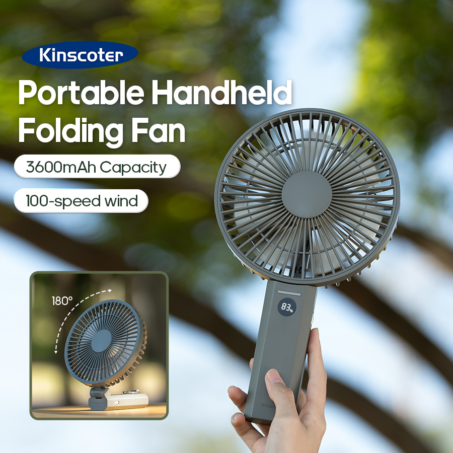 New Portable Folding Handheld  - Oscillating Fan Clip บทวิจารณ์และราคา