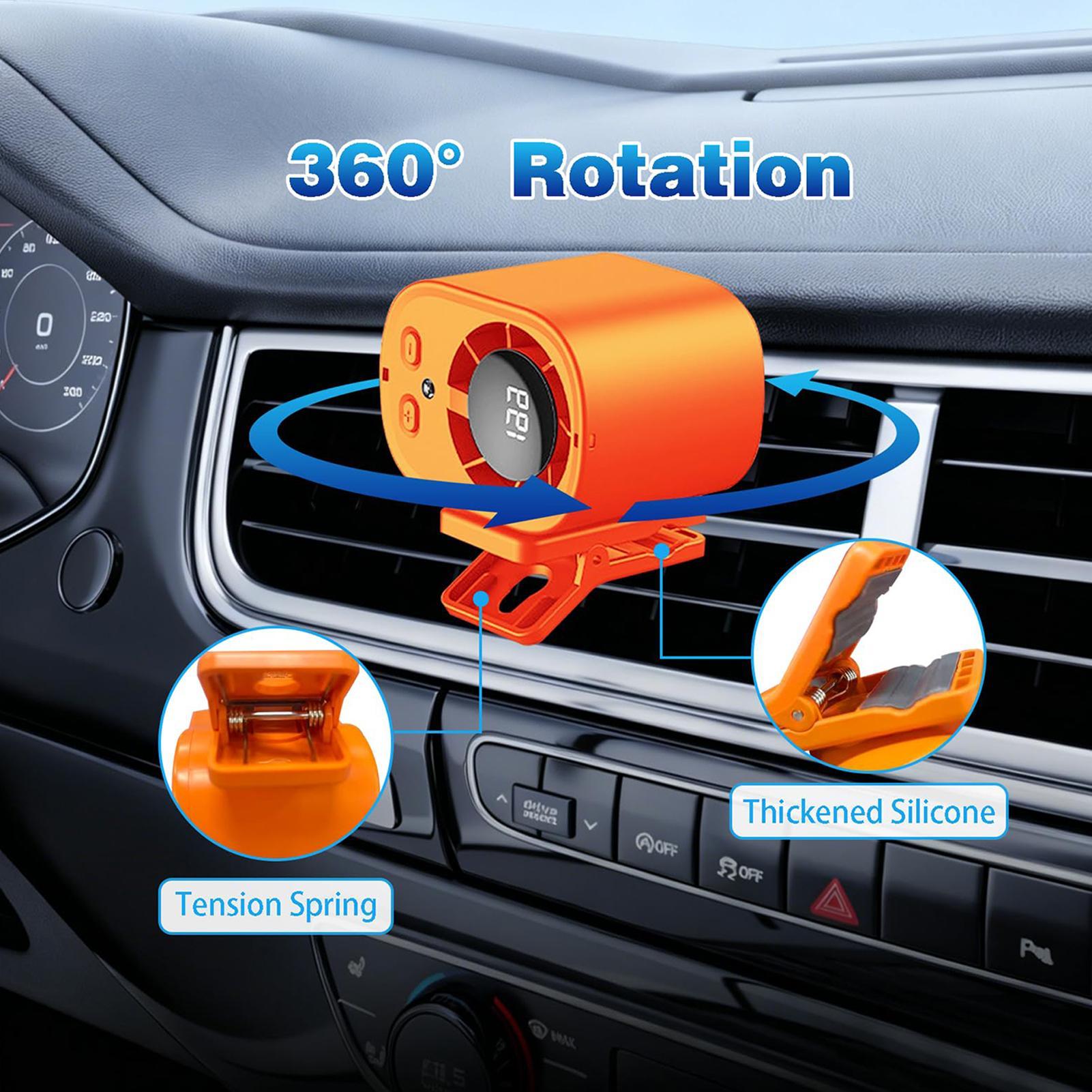 Portable Car Clip Fan 360 Degr - Oscillating Fan Clip บทวิจารณ์และราคา