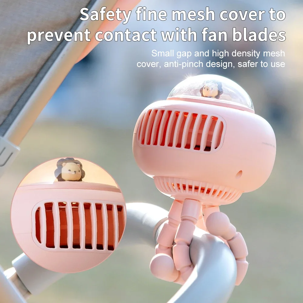 Stroller Fan, 130° Auto Oscill - Oscillating Fan Clip บทวิจารณ์และราคา